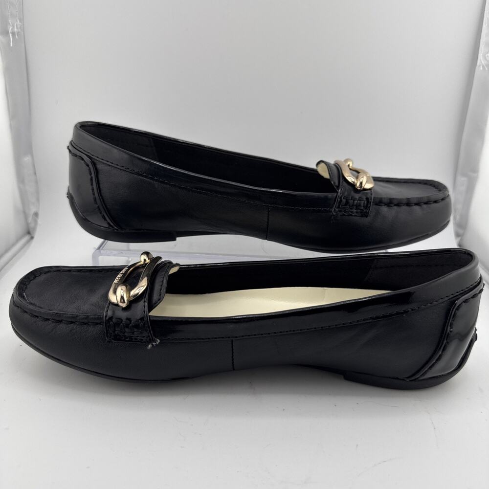 Anne Klein Women's Noris Black Leather Loafer‎ Flat Size 7.5 M NWB - Picture 6 of 11